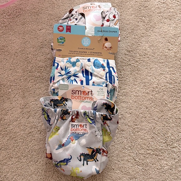 ❌SOLD❌  Organic cloth diaper bundle + inserts - Picture 3 of 3